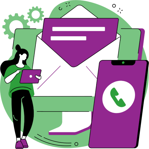 Contact us infographic